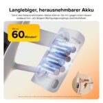 roborock H60 Akku Stabstaubsauger – 27000 Pa Saugkraft, 60 Min Laufzeit, Anti-Tangle Bürste – Bild 3