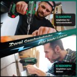 FAHEFANA 20V Akku-Bohrschrauber mit 42Nm & 2000mAh – Makita-kompatibel für DIY – Bild 3