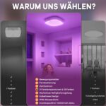 ToyGlee Akku Deckenleuchte mit Bewegungsmelder – 10000mAh LED Lampe IP65 für Badezimmer – Bild 2