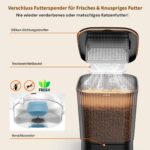 HONEYGUARDIAN 5G WiFi Futterautomat für Katzen – intelligente App-Steuerung mit 2 Näpfen – Bild 8