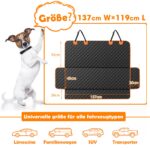 JOEJOY Hundedecke Auto Rückbank 137x120 cm – Wasserdicht & Kratzfest für alle Hunde – Bild 7