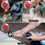 ENEACRO 4001WP SDS-MAX Bohrhammer 1500W – 12 Joule Abbruchhammer mit 3 Funktionen – Bild 5