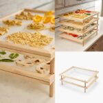 Fenteer Holz Dörrgitter 30x40cm – Stapelbarer Trockenständer für Obst, Fleisch & Gemüse – Bild 4