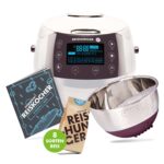 Reishunger Digitaler Reiskocher Starter Set – 12 Kochmodi mit Zubehör & 8 Reissorten