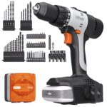 Litheli 20V Akku Bohrschrauber Set mit 64-teiligem Zubehör – 50 Nm Drehmoment für DIY