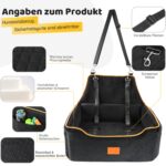 GL GLENSLAVE Hundesitz für Autos – Erhöhungssitz bis 25 kg mit abnehmbarem Bezug – Bild 4