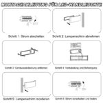 Lixstyea LED Wandlampe 12W IP65 – Warmweiss Wandleuchte für Innen & Aussen – Bild 2