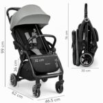 Kikka Boo CIELA Reisebuggy – Leichter Kinderwagen (7,1 kg) mit One-Hand-Faltung für 0–22 kg – Bild 3