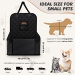 Looxmeer Hundeautositz mit Seitenwänden – Stabiler Autositz für kleine Hunde bis 12 kg – Bild 8
