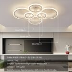 LED Deckenleuchte Ø80cm Weiß – Dimmbar mit Fernbedienung & Memory-Funktion für Wohnzimmer – Bild 2