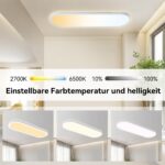 Goodjoo LED-Deckenleuchte 24W 3100LM dimmbar – Oval 60x20cm mit Fernbedienung – Bild 3