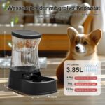 Gardner Pet 3.85L Gravitations-Wasserspender mit Edelstahlnapf – Stromloses Trinksystem für Katzen & Hunde – Bild 2