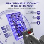 Authmic Akku Staubsauger Kabellos 45000Pa – Intelligente Reinigung für alle Böden – Bild 3