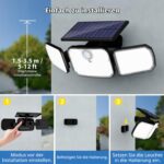 Peasur LED Solarleuchte mit Bewegungsmelder & Fernbedienung – 1000 Lumen, 270° Aussenleuchte – Bild 7