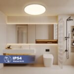 ONDTA LED Deckenleuchte 45W, 5300 lm, Dimmbar 2700K–6500K, IP54 Wasserdicht – Bild 5
