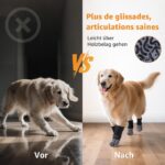 Hundesocken Anti-Rutsch mit verstellbaren Riemen – Pfotenschutz für Hartholzböden | 2 Paar – Bild 3
