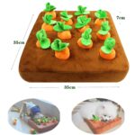 Celawork Schnüffelteppich Karotte – Intelligenzspielzeug für Hunde mit Plüsch-Design – Bild 5