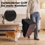 Thihome 3-Stufen Hundetreppe 60x40x40cm – Gelenkschonende Haustierrampe mit Rutschschutz – Bild 6