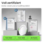 ALUSSO Metall LED Einbaustrahler 230V Dimmbar – 6er Set Badezimmer Spots IP65 – Bild 5