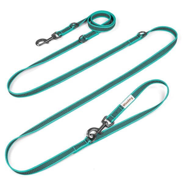 Wisedog 3m Freisprechleine Seegrün – 7-in-1 Hundeleine mit rutschfestem Griff