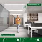 DXLIGHTING 120cm LED-Feuchtraumleuchte mit Bewegungsmelder – 36W 3600LM IP65 – Bild 3