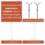 hauck Türschutzgitter 96-101 cm mit Verlängerung – Schutzgitter ohne Bohren für Kinder & Hunde – Bild 5