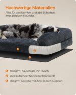 Feandrea FluffyHug Hundebett 106x76 cm – Premium Hundematte für grosse Hunde bis 35 kg – Bild 5
