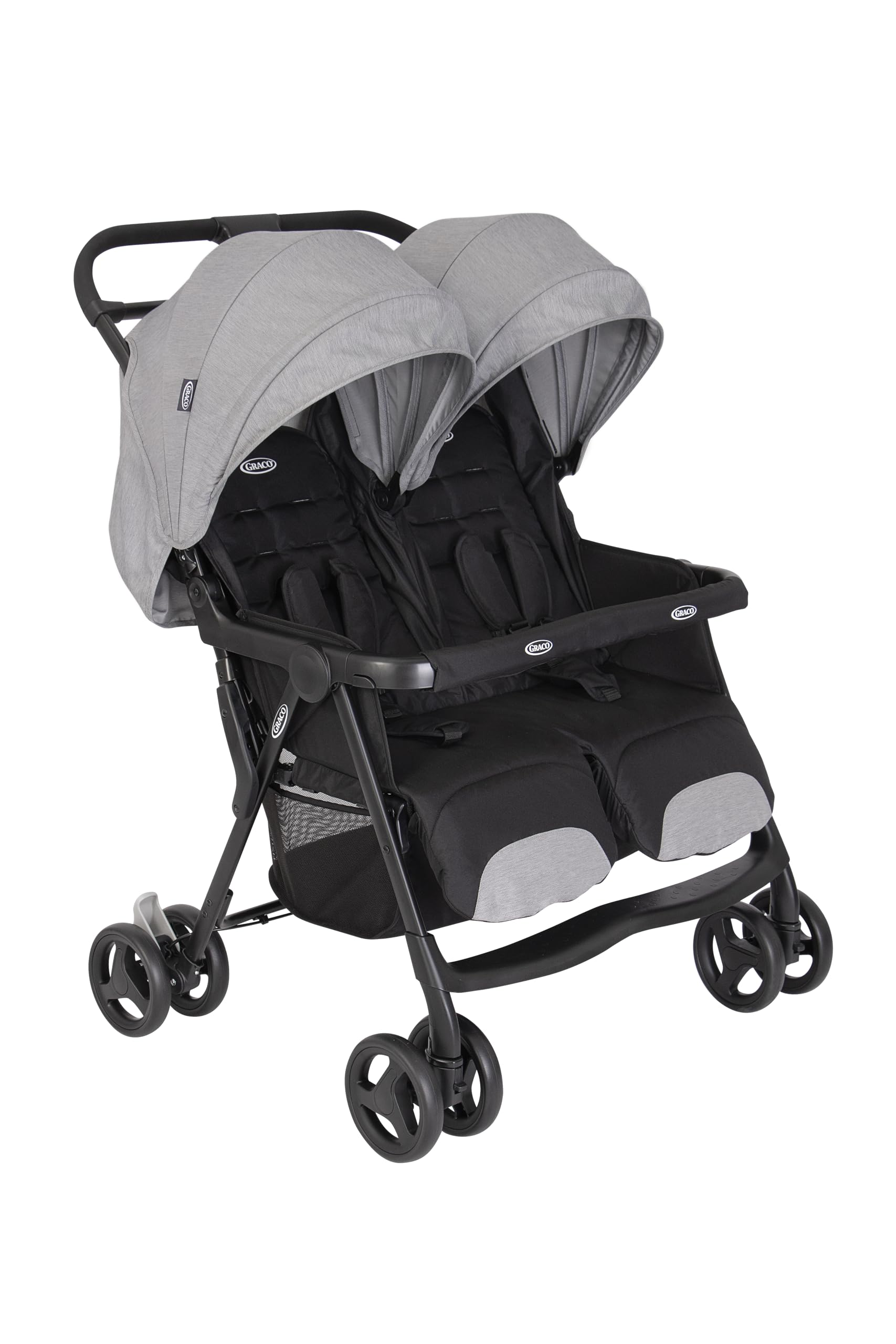 Graco DuoRider Doppel-Kinderwagen – Leichter Zwillingswagen ab Geburt bis 3 Jahre