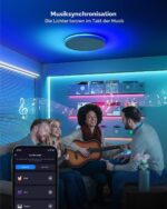 Matane Smart Deckenlampe 30cm RGB LED 24W – Dimmbar mit Alexa & Google Assistant – Bild 4