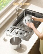 BalimoPet Katzenbrunnen Edelstahl 2,2L – Superleiser Trinkbrunnen mit Vierfachfilter – Bild 5