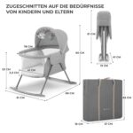 Kinderkraft LOVI Reisebett 3in1 – Stubenwagen, Babywiege & Schaukelanlage bis 9 kg – Bild 3