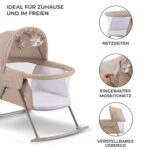 Kinderkraft Lovi 3-in-1 Kinderreisebett – Wiege & Schaukelbett für Neugeborene – Bild 8