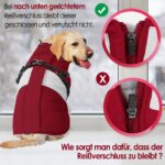 AOFITEE Hundemantel Winter für Mittelgrosse Hunde – Wasserdicht & Winddicht mit Fleece – Bild 7