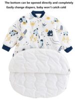 Chilsuessy Babyschlafsack 75-90 cm mit abnehmbaren Ärmeln – Bio-Baumwolle Winterschlafsack – Bild 3