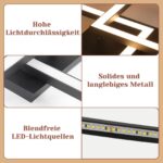 Homefire LED-Deckenleuchte 24W Schwarz – Modernes 2er Set für Küche & Wohnzimmer – Bild 6