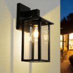 EBION Aussenwandleuchte E27 Aluminium – Moderne Wandlampe IP44 für Terrasse & Haustür