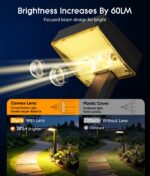 RECHOO 6er Set Solarleuchten für Außen – 18h Leuchtdauer, IP65 & 2 Lichtmodi – Bild 6