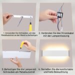 ENCOFT LED Wandleuchte 40cm Dimmbar mit Fernbedienung – 2700-6500K für Innen & Aussen – Bild 7