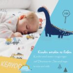 Kinderbettwäsche 100x135 cm Dinosaurier – 100% Baumwolle mit Reissverschluss – Bild 3