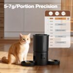 AONBOY Futterautomat Katze 5L mit 2 Näpfen – WiFi-Steuerung & App-Kontrolle für Mehrkatzenhaushalte – Bild 3
