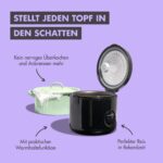 Reishunger Reiskocher 1,2L mit Keramikbeschichtung – Starterset mit Zubehör – Bild 6