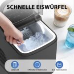 Citybee Eiswürfelmaschine Selbstreinigend 14kg/24h – Frisches Eis in 6 Min für Küche & Büro – Bild 9