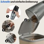 Aigostar 2-in-1 Staubsauger 600W mit HEPA Filter – Beutellos & nur 1,5 kg leicht – Bild 5