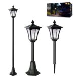Northpoint LED Solar Gartenlaterne 3in1 mit Bewegungsmelder – 65-175 cm höhenverstellbar