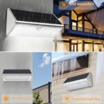 SUNFUCAN Solarleuchte mit Bewegungssensor 1100 lm – Intelligente Wandfluter IP65 für Garten – Bild 5