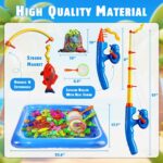 CozyBomB Angelspiel Magnetisch 56-teilig – Planschbecken & 4 Angeln für Kinder – Bild 3