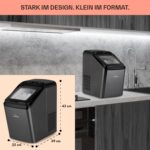 Klarstein Eiswürfelmaschine 2,9 L – 15 kg Eis täglich, kleine & grosse Würfel – Bild 2