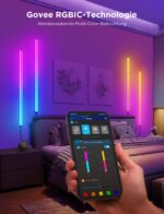 Govee LED Glide Wandleuchten RGBIC 6er-Set – Gaming & Streaming mit KI-Beleuchtung – Bild 5