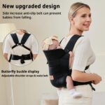 Babytrage vrbabies ab Geburt bis 15 kg – Ergonomische Tragehilfe mit 3D-Netz & verstellbarem Kopfstütze – Bild 8