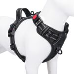 PHOEPET Hundegeschirr M mit Front-Clip & Reflektoren – Anti-Zug-Weste für kleine Hunde